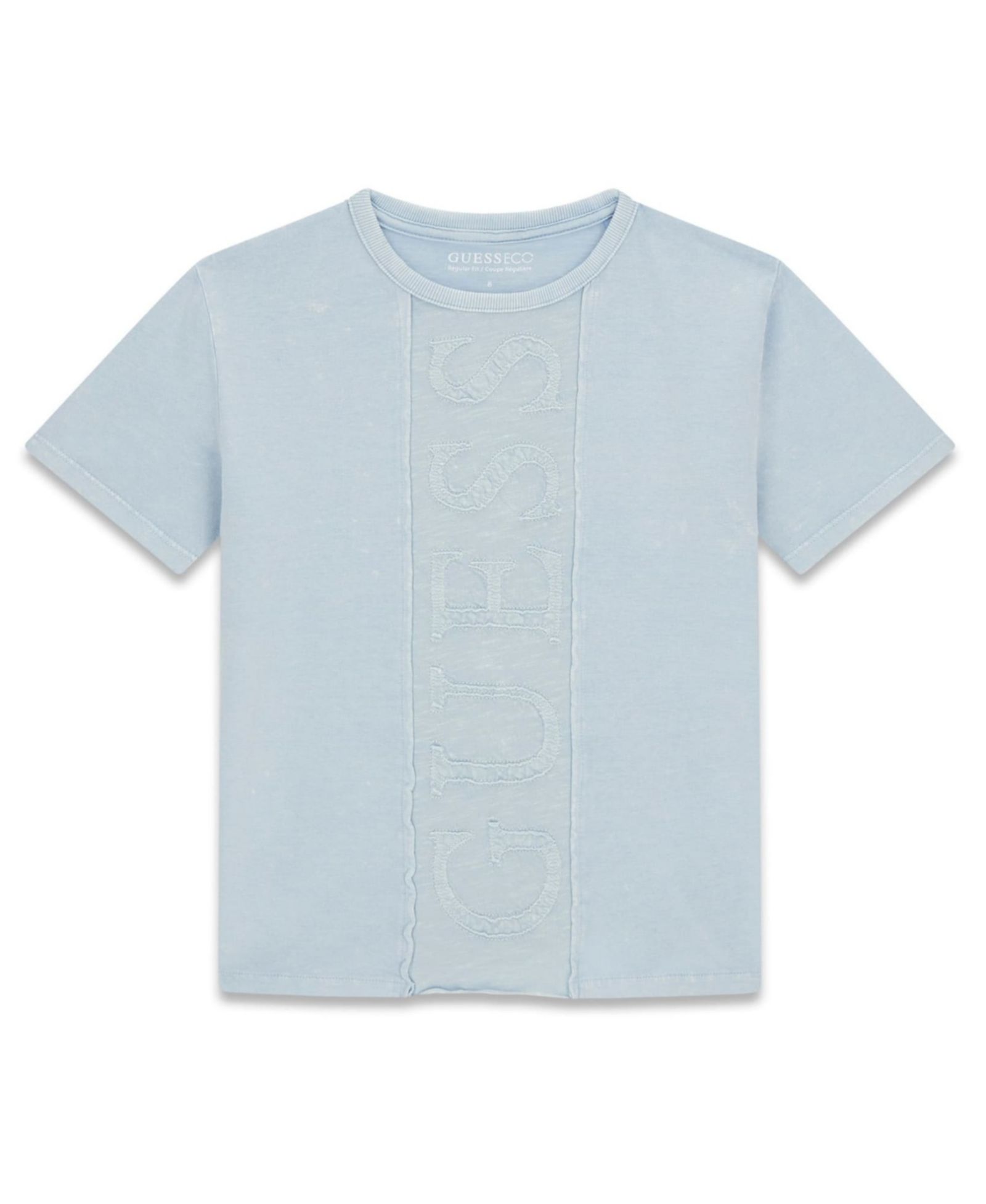 GUESS Boys' 7-18 Garment-Dyed Logo T-Shirt