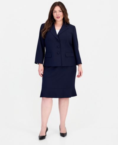 Костюм Le Suit Plus Size Blazer & Skirt