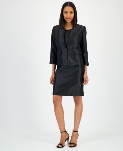 Le Suit Women's Open-Front Jacket & Sleeveless Sheath Dress