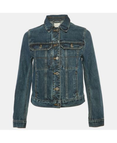 Pre-Owned Zadig & Voltaire Женская джинсовая куртка Kioky Art Blue Denim Button Front