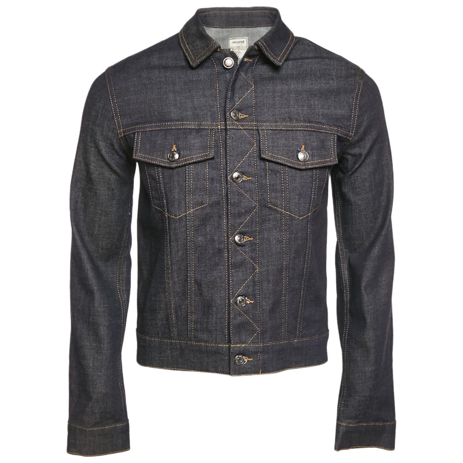 Женская джинсовая куртка Zadig & Voltaire Blue Denim Button Front, б/у