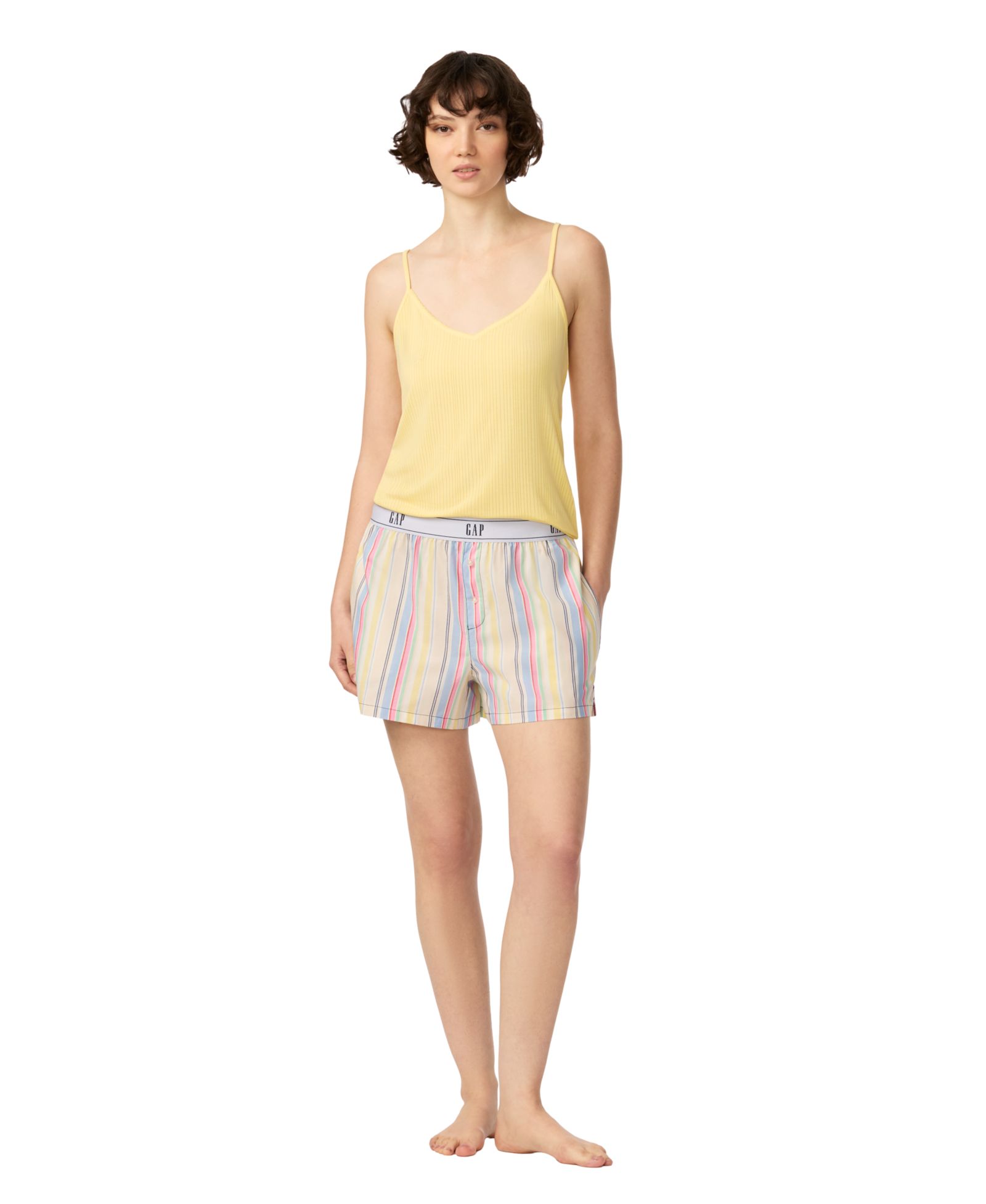 GAP Women's V-Neck Sleeveless Jersey Tank Top