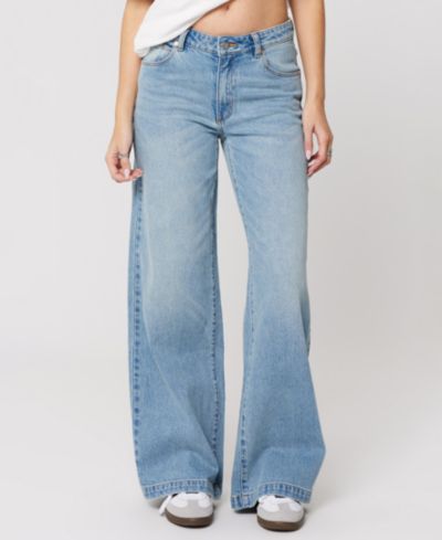 Abrand Women's Stevie Mid-Rise Wide-Leg Jeans