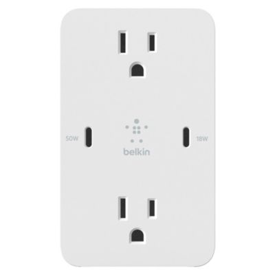 Belkin BoostCharge GaN USB C Wall Plate 68W
