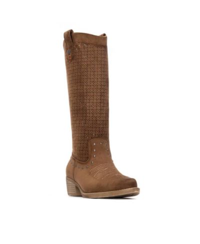 XTI Refresh Collection Women's Block Heel Suede Boots