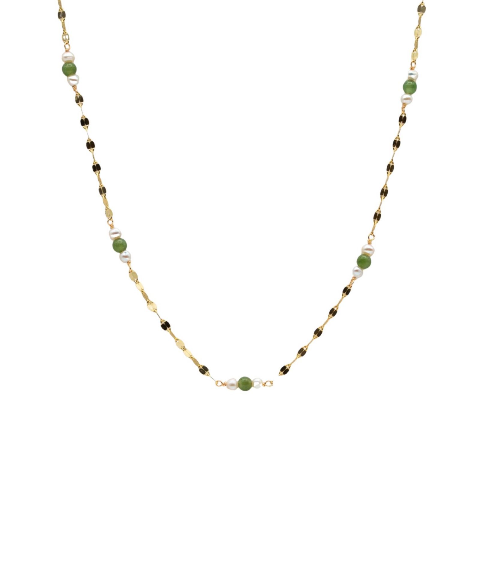 Ожерелье seree Elena Jade and Freshwater Pearl Beaded