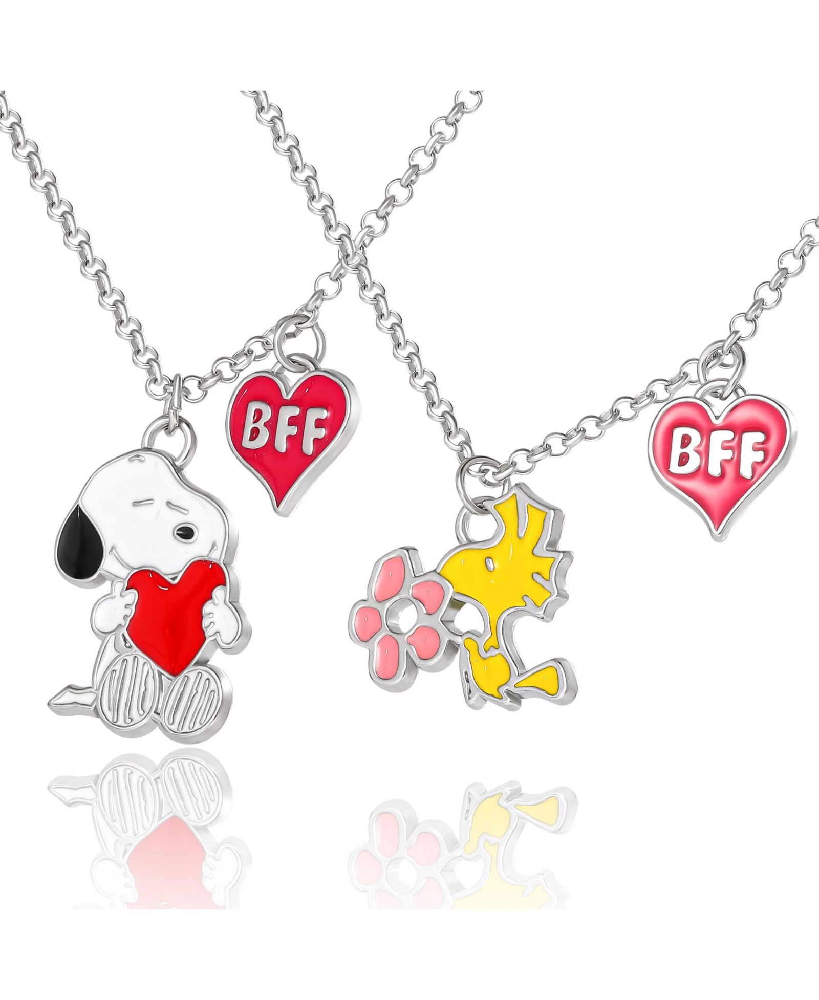 Набор из 2 ожерелий Peanuts Snoopy Woodstock BFF 16"
