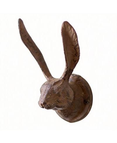 YIGII Крючок настенный в виде кролика из чугуна Rustic Cast Iron