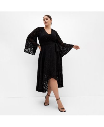 CITY CHIC Women's Fleetwood Jacquard Maxi Dress