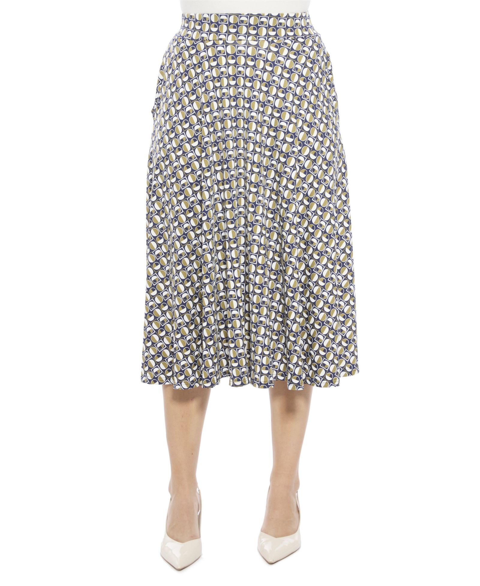 Юбка 24seven Comfort Apparel Women's Geometric A-Line