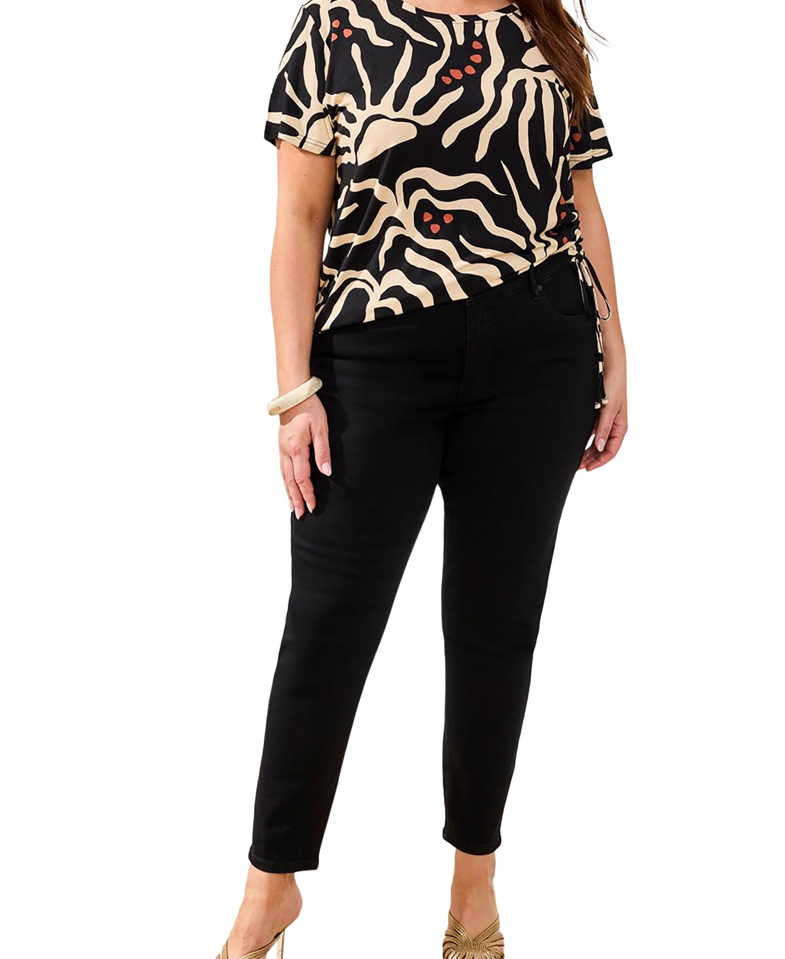TRIBAL Plus Size Sophie Curvy Ankle Jeans