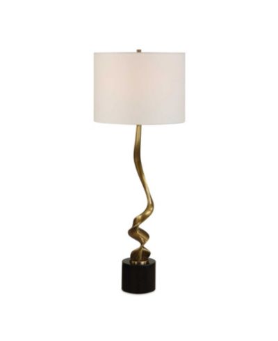 Uttermost Spiraling 35" Metal Cordless Buffet Table Lamp