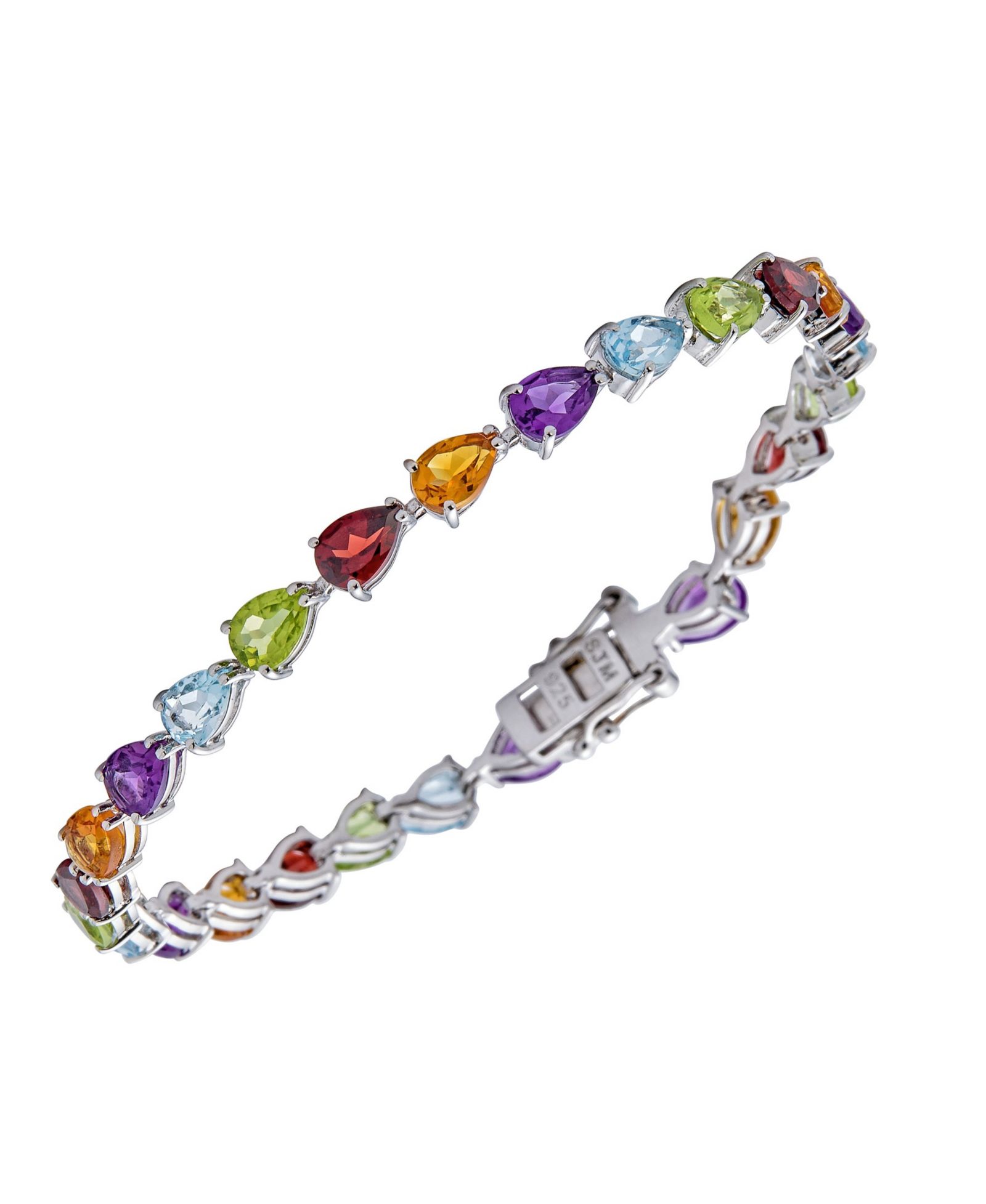 Браслет Macy's с голубым топазом (13.50 ct. t.w.) из стерлингового серебра (также доступен в многоцветном варианте)