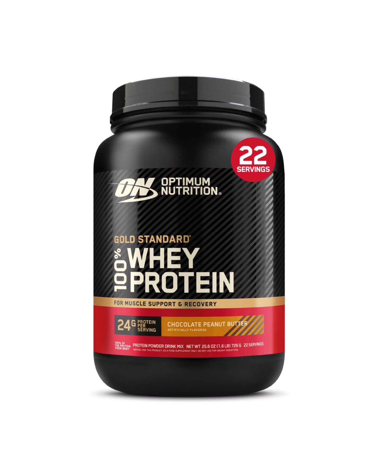 Optimum Nutrition Gold Standard 100% Whey Protein Шоколад-арахисовое масло протеиновая смесь 25.6 oz