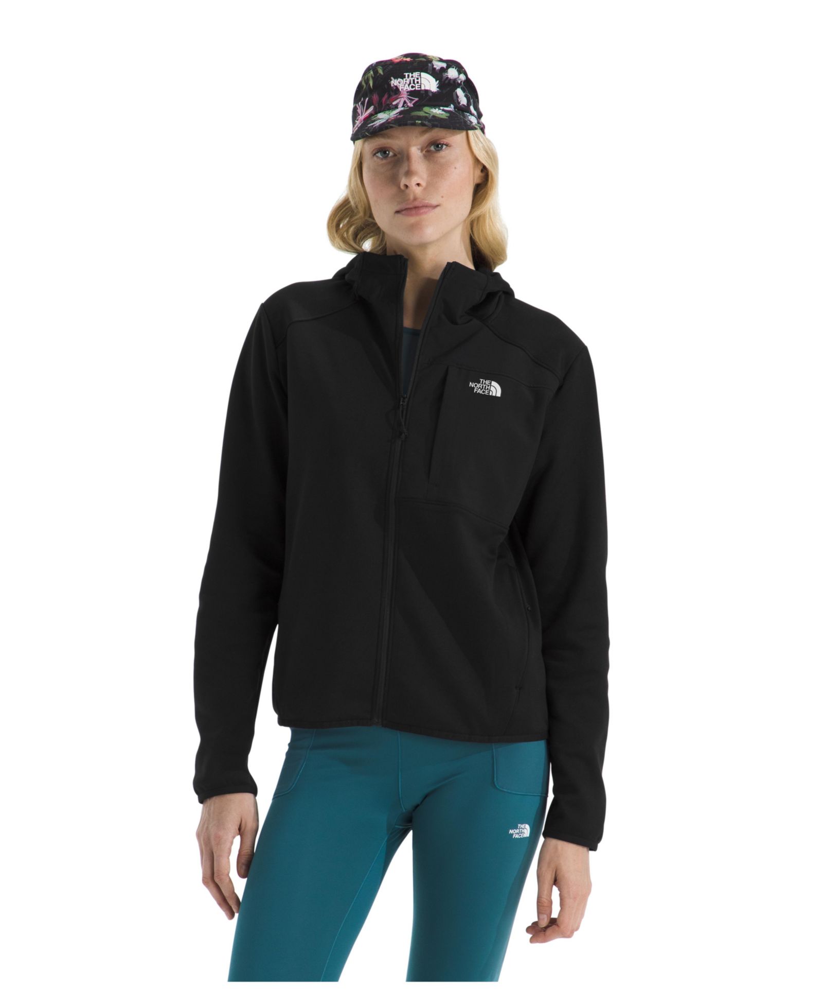 Женское флисовое худи The North Face на молнии