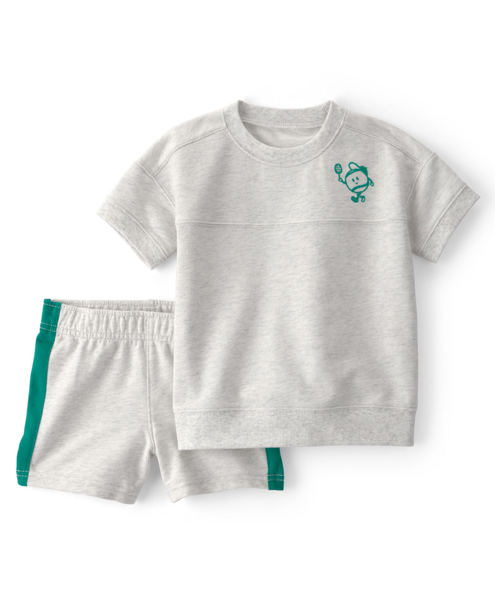 Carter's Boys' Toddler 2T-5T Pickleball Top & Shorts, 2-Piece Set