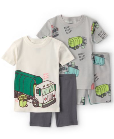 Комплект пижамы Carter's Boys' Toddler 2T-5T Short-Sleeve T-Shirt and Shorts, 4-Piece