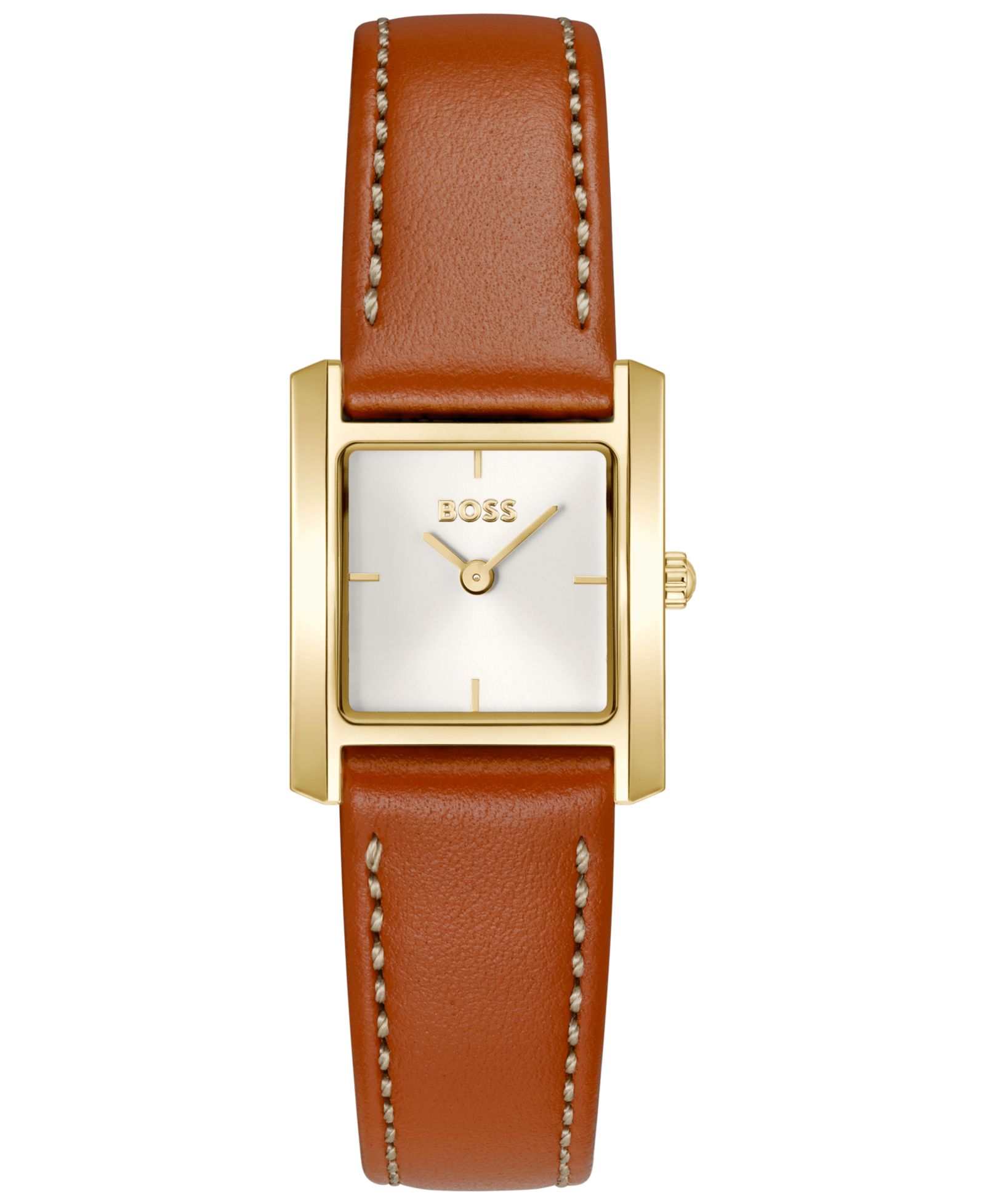 Hugo Boss Женские часы Lucy Scala Quartz, кожаный ремешок Camel, 22mm