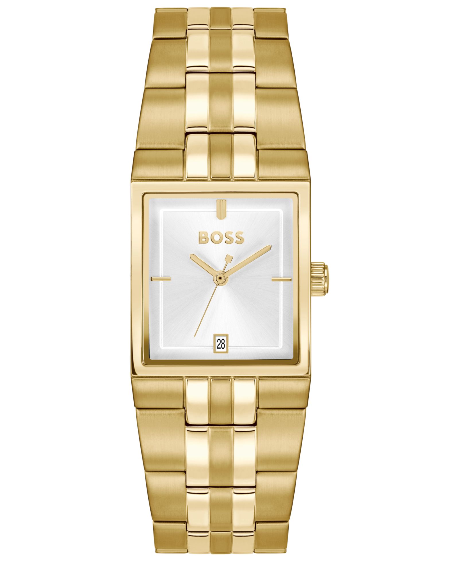 Hugo Boss Men's Strivo Quartz Ionic Plated Thin Gold Steel Watch, 25.6mm