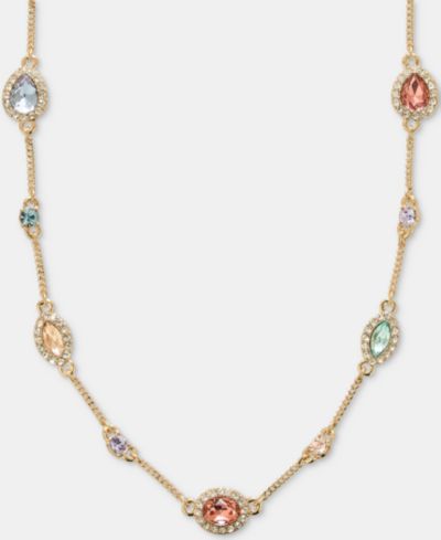 Givenchy Stone Station Collar Necklace