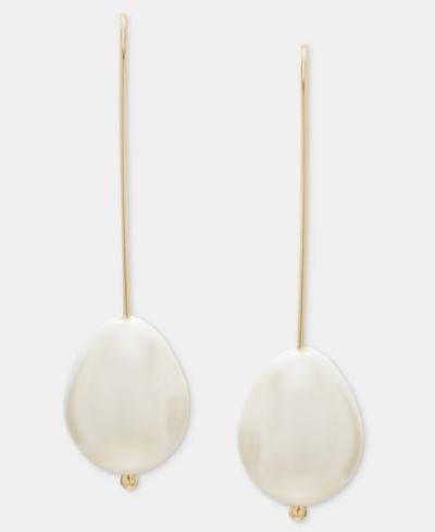 Lauren Ralph Lauren Imitation Pearl Threader Earrings