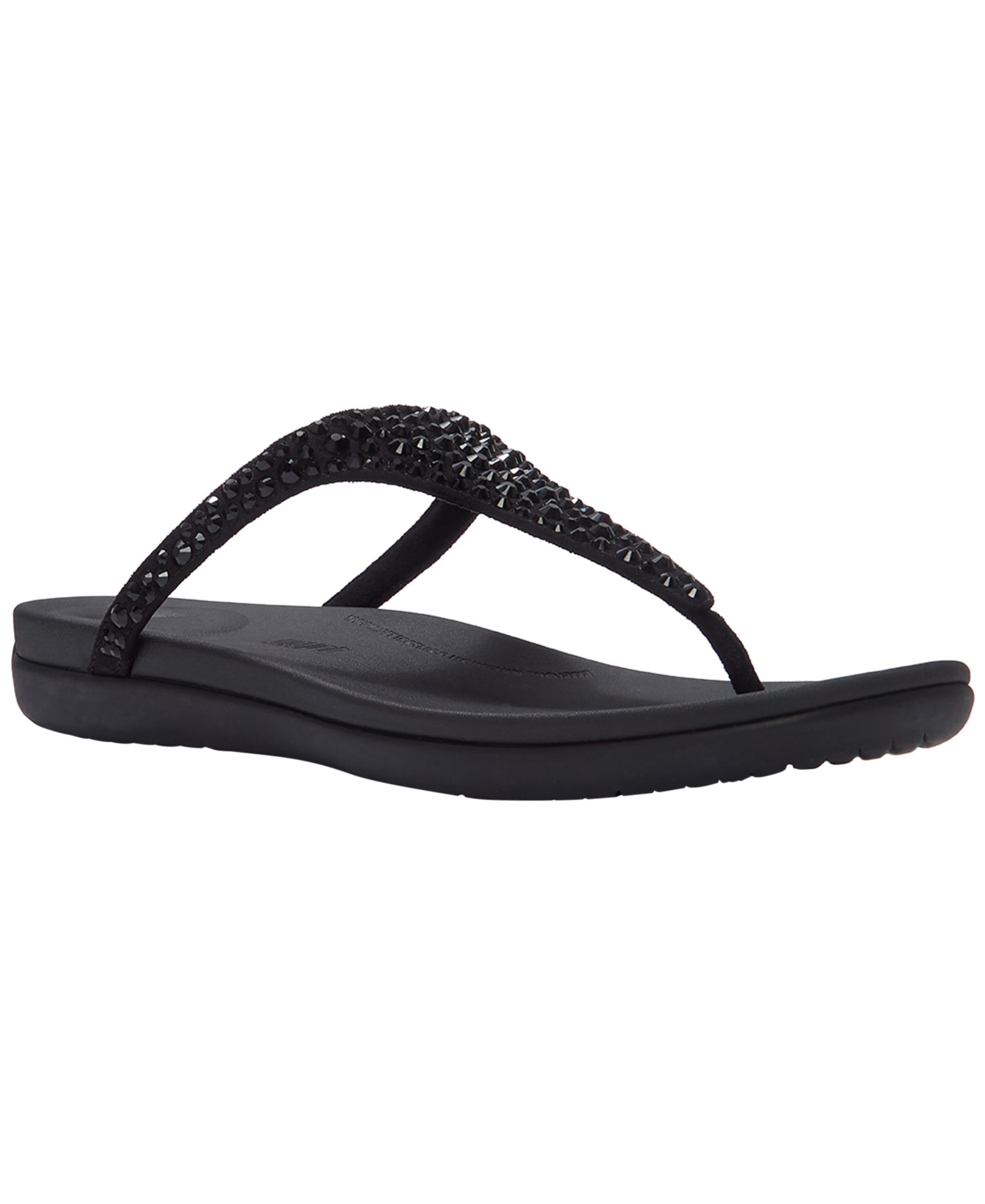 FitFlop Women's Solay Mixed-Crystal Toe-Post Flat Sandals