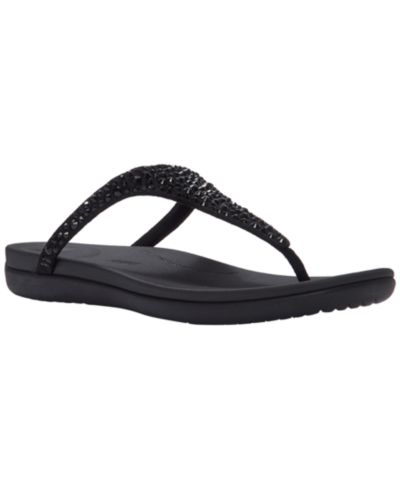 FitFlop Women's Solay Mixed-Crystal Toe-Post Flat Sandals