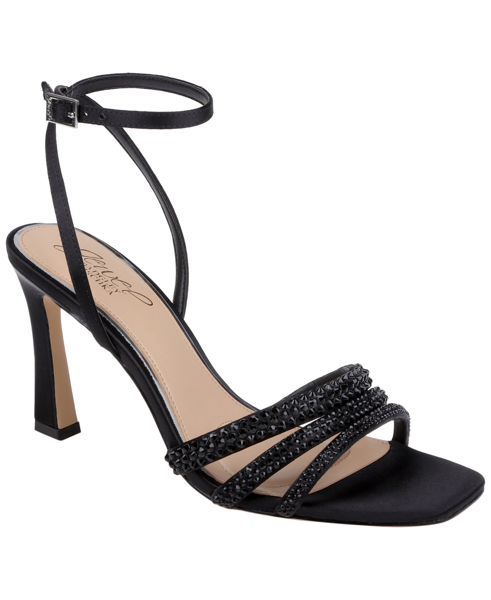 Jewel Badgley Mischka Women's Zimal Square Toe Sandals