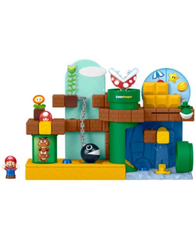 Little People Super Mario Interactive 3-Piece Playset, Ages 18 Months +