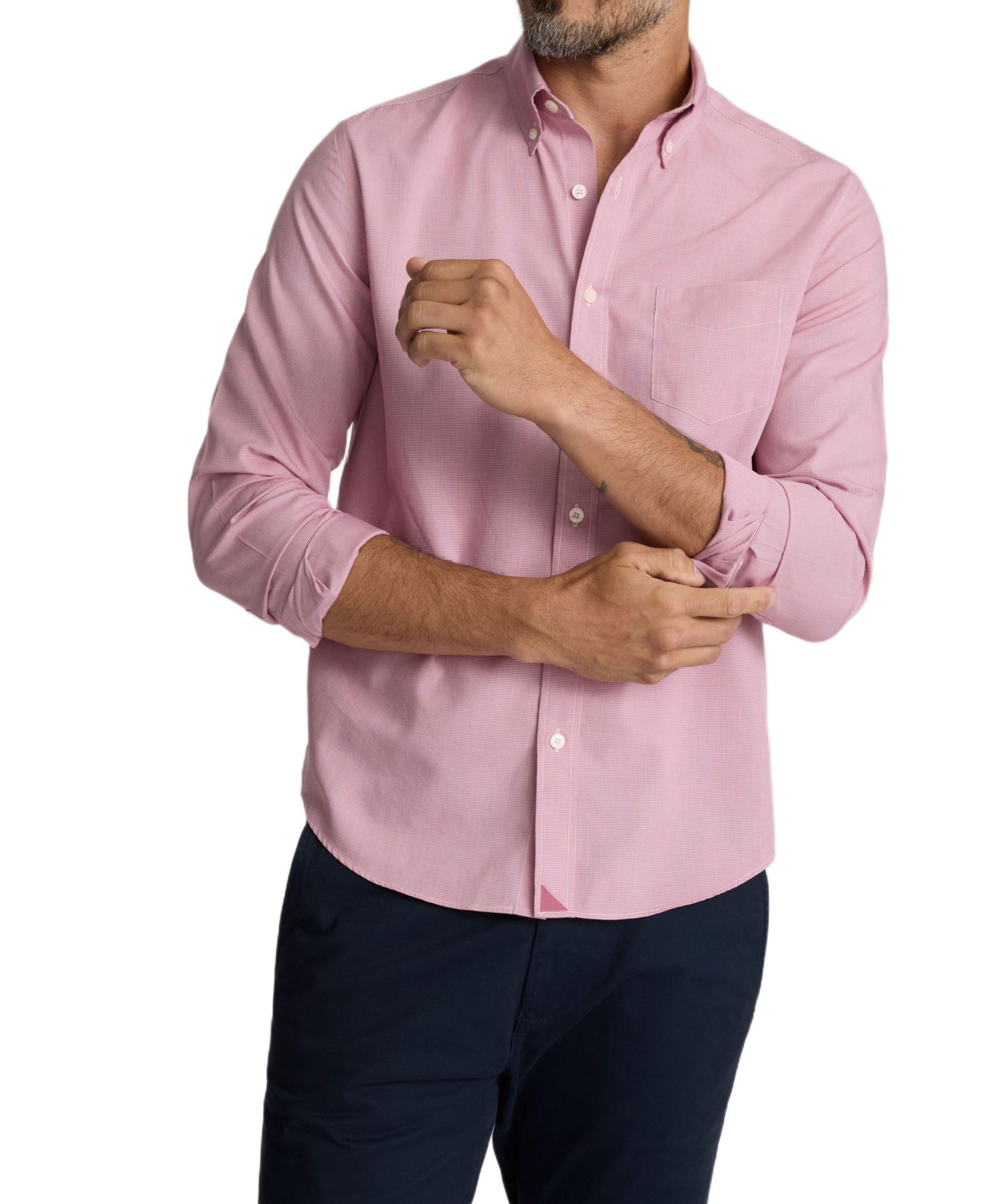 UNTUCKit Мужская рубашка Regular Fit Wrinkle-Free Cadetto Button Up