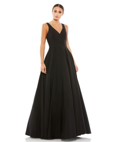 Mac Duggal Women's Ieena Classic Sleeveless A-Line Ball Gown
