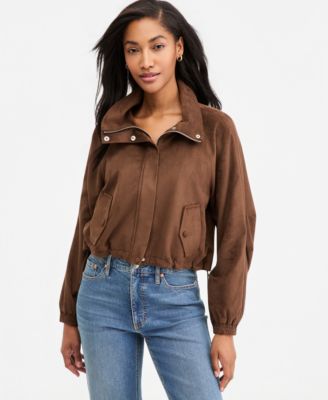 On 34th Женский Faux-Suede High Collar Utility Jacket