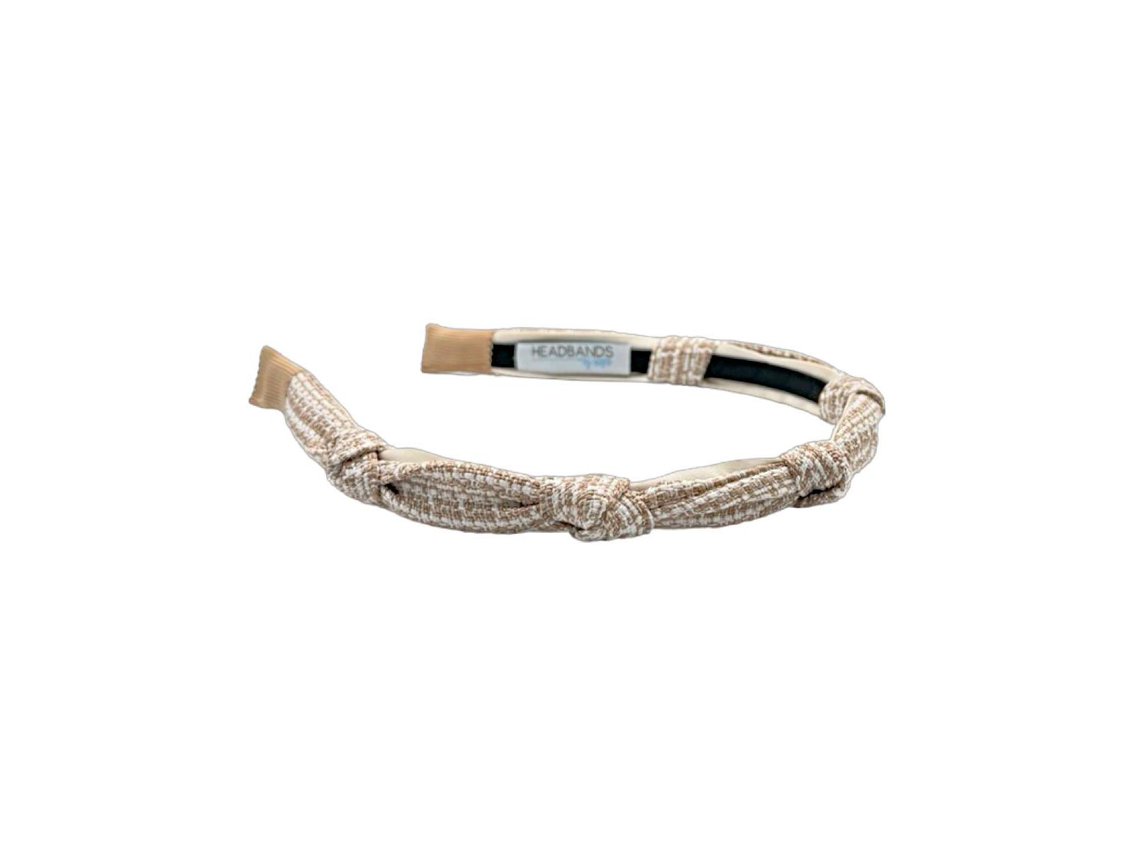 Headbands of Hope Женский ободок Knotted Tweed Cream Beige