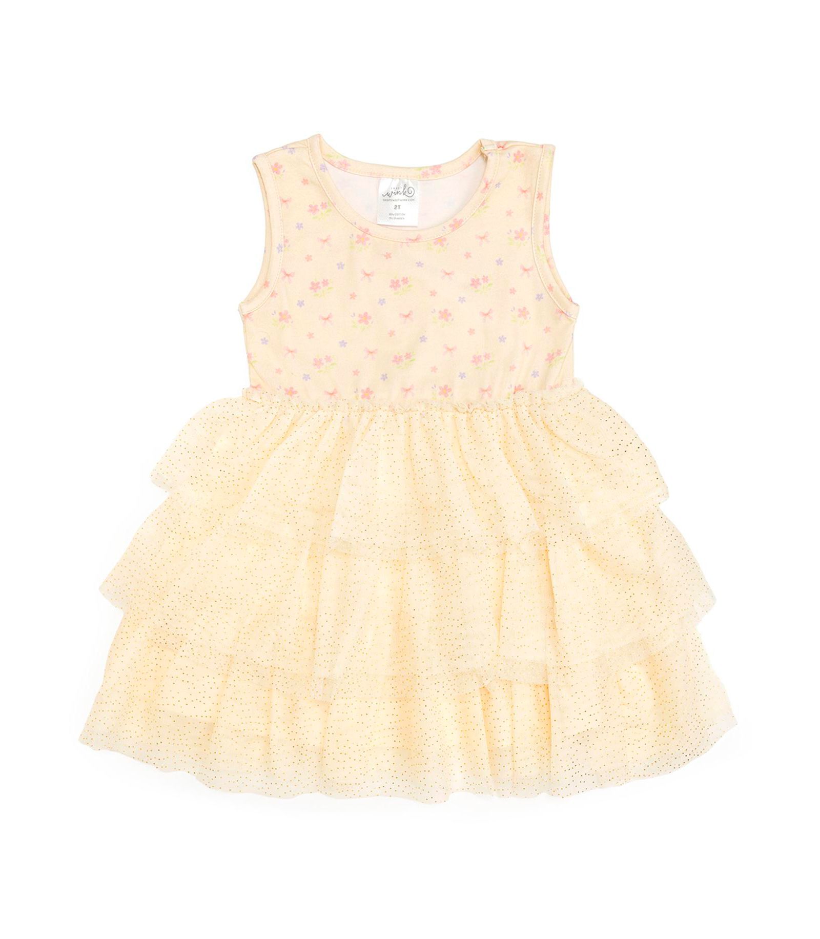 Детское платье-пачка Sweet Wink Lemon Floral Tank Tutu