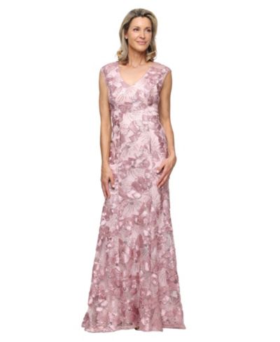 Женское вечернее платье Alex Evenings Sleeveless V-Neck Soutache Ball Gown