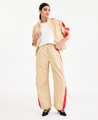 Bar III Women's Side-Striped Track Pants, Macy's Exclusive