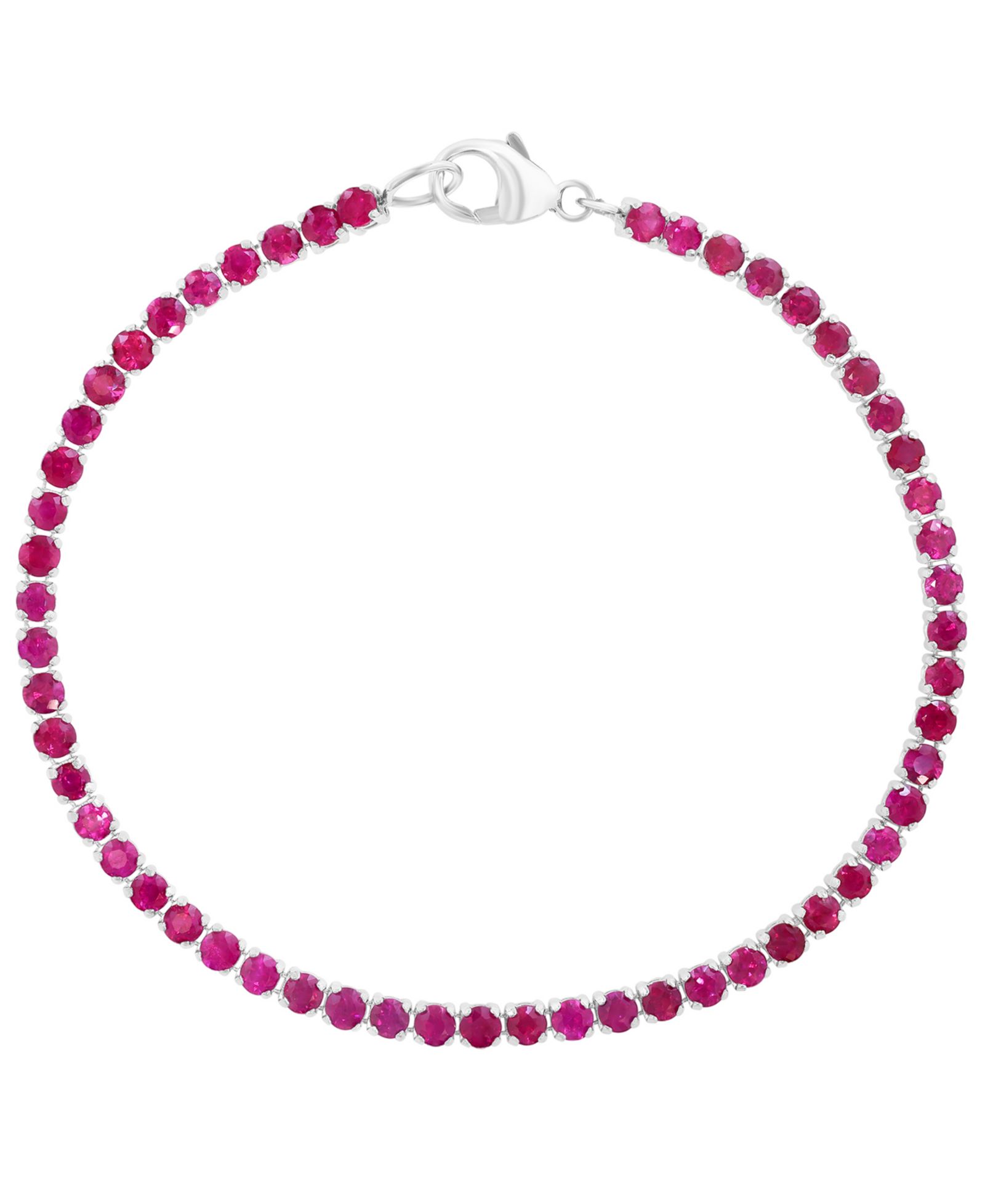 Браслет EFFY Collection Ruby (4.2 ct. t.w.) из стерлингового серебра