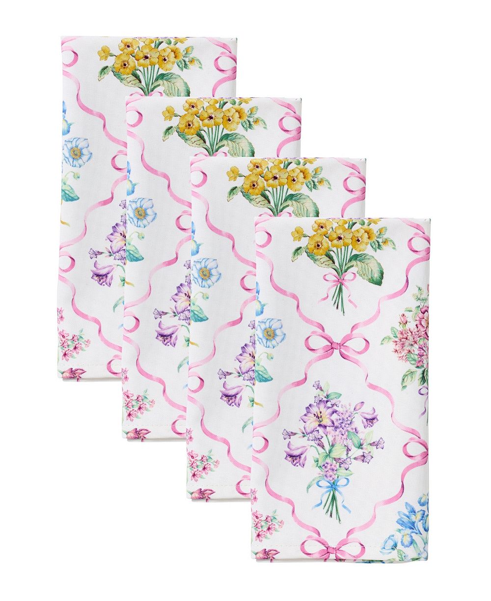 Салфетки Lenox Bouquet Ribbon, набор из 4 шт