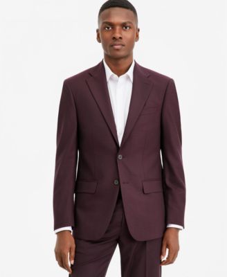 Calvin Klein Мужской приталенный пиджак из смесовой шерсти