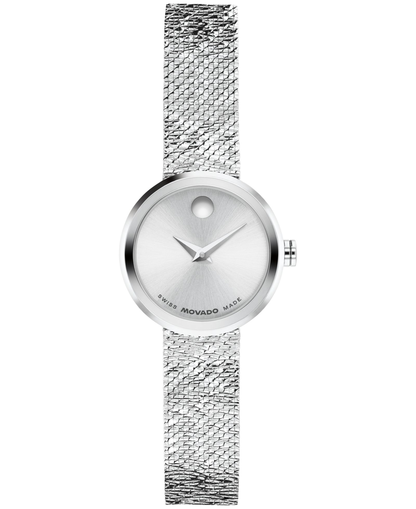 Movado Women's Museum Velura Mini Swiss Quartz Stainless Steel Watch, 21mm