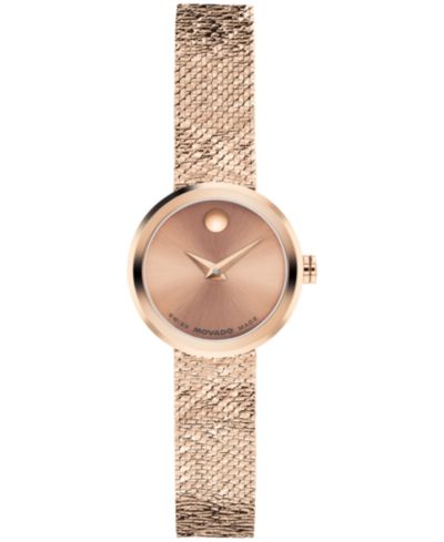Movado Женские часы Museum Velura Mini Swiss Quartz 21mm