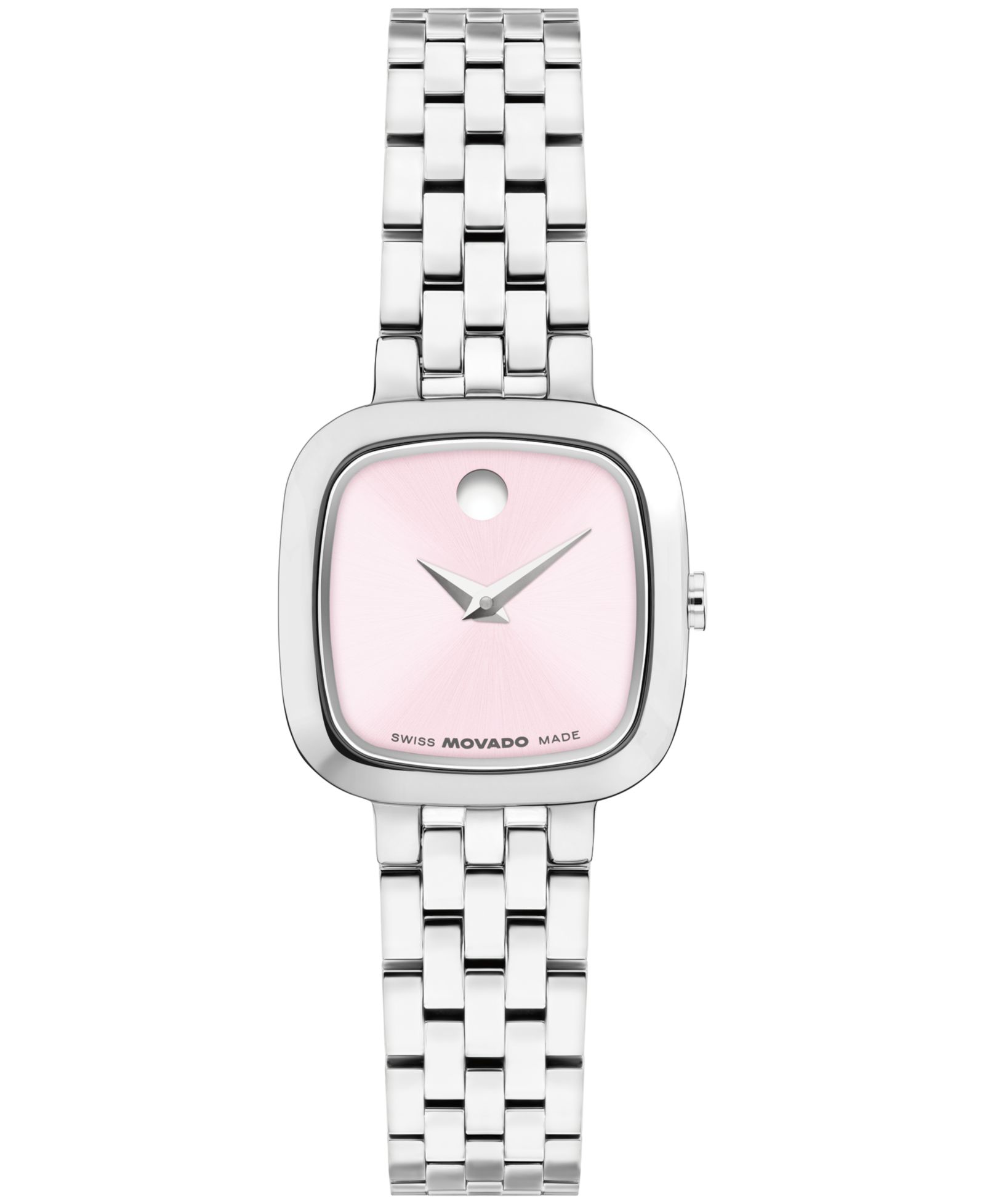 Movado Women's Museum Classic Cushion Swiss Quartz Stainless Steel Watch, 22mm