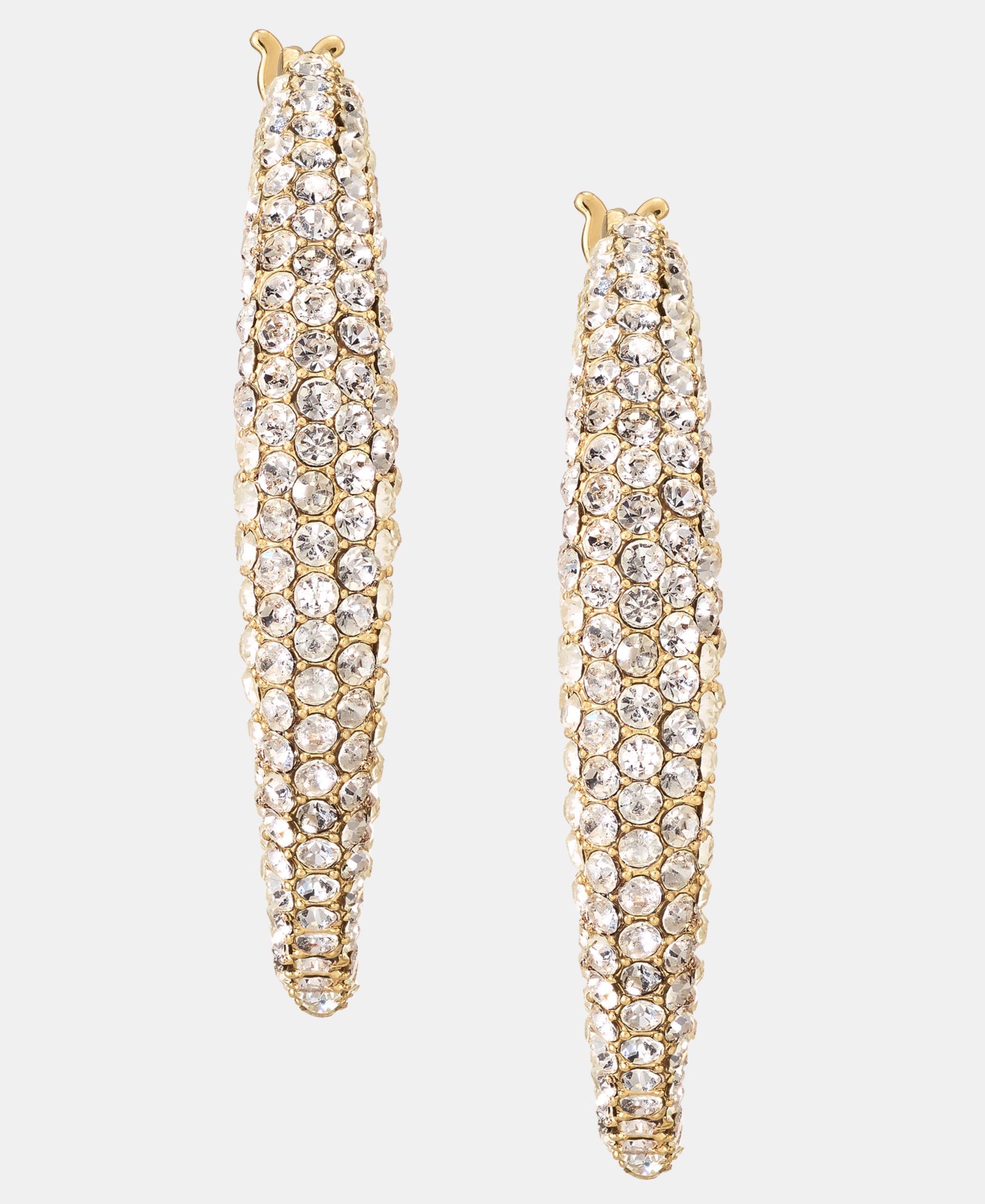 Givenchy серьги-кольца Small Pavé, 1"