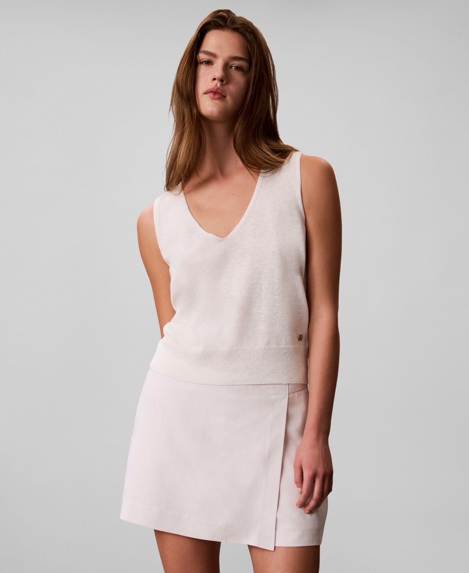 Calvin Klein Women's Blend High-Waisted Mini Skort