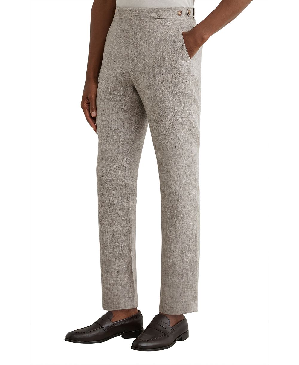 Мужские классические брюки REISS Amore Linen, приталенный крой