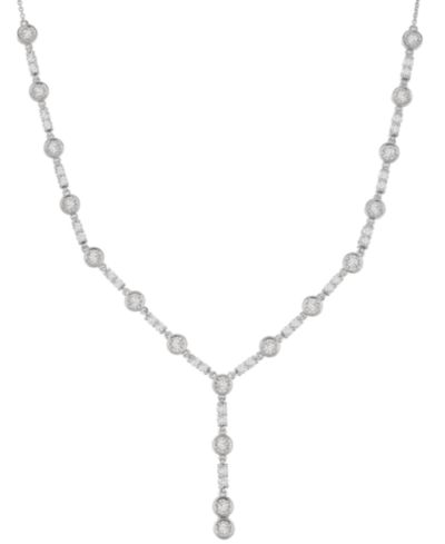 Колье с бриллиантами (1 ct. t.w.) из стерлингового серебра