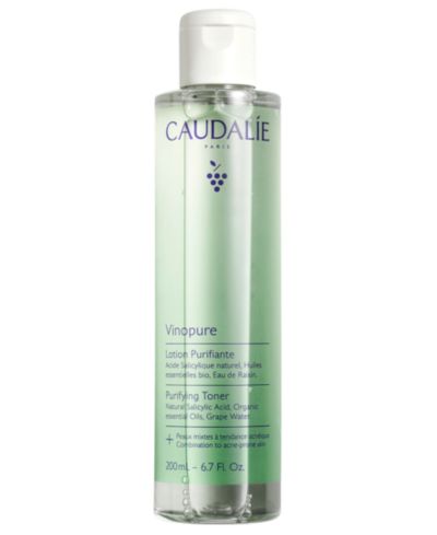 Caudalie Тоник для минимизации пор с салициловой кислотой Vinopure, 6.7 oz.