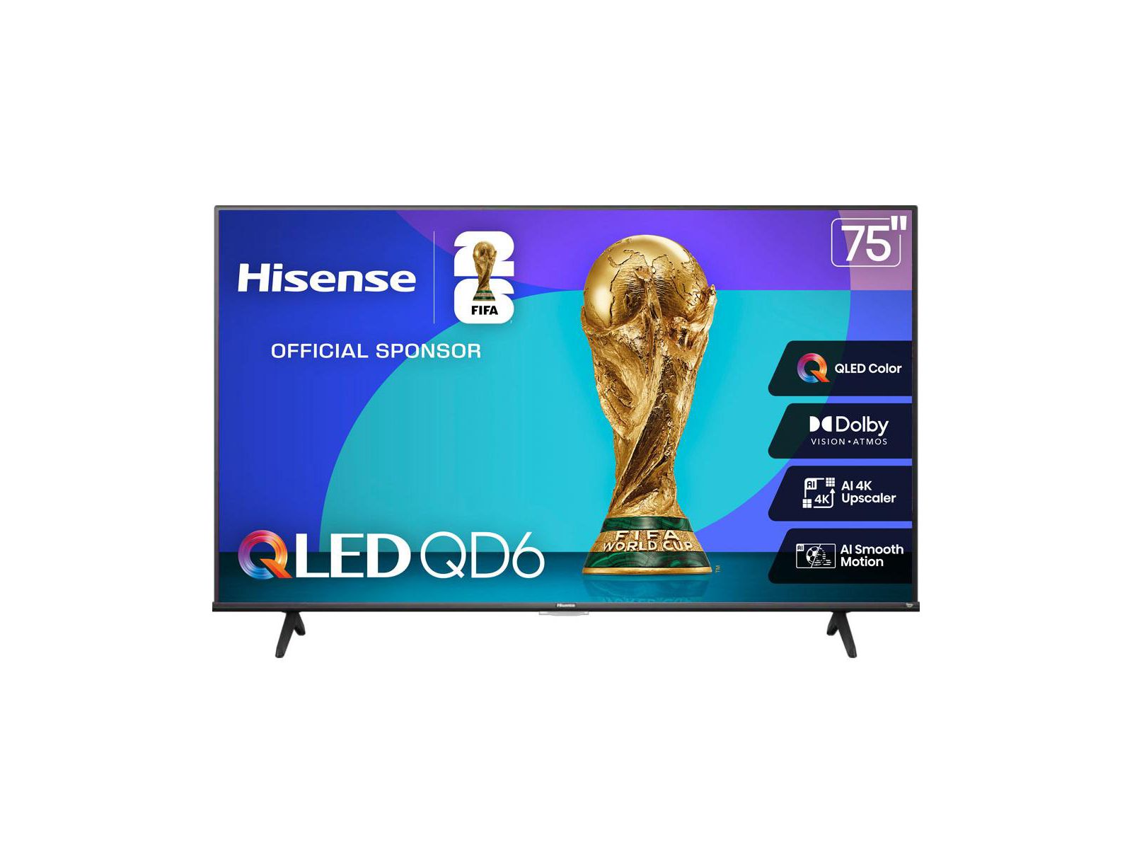 Hisense Class QD6 Series 75" QLED 4K Ultra HD Smart TV телевизор