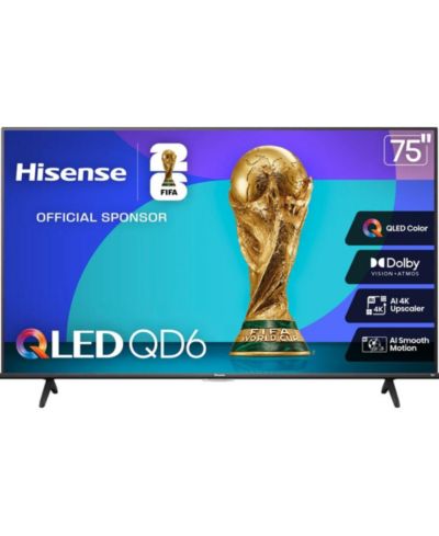 Hisense Class QD6 Series 75" QLED 4K Ultra HD Smart TV телевизор