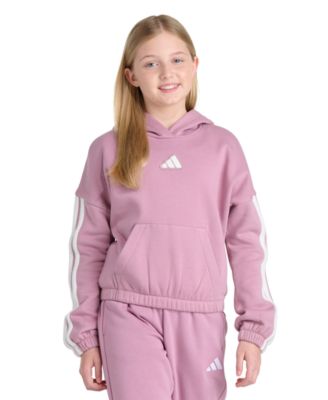 adidas женский худи с капюшоном Sherpa 35 с опущенным плечом, размер 8-16